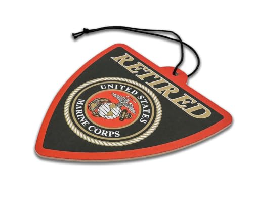 Image of Elektroplate Retired US Marine Corps Car Air Freshener 6-Pack