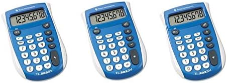 TI-503SV - Calculadora de bolsillo (paquete de 3), LCD de 8 dígitos
