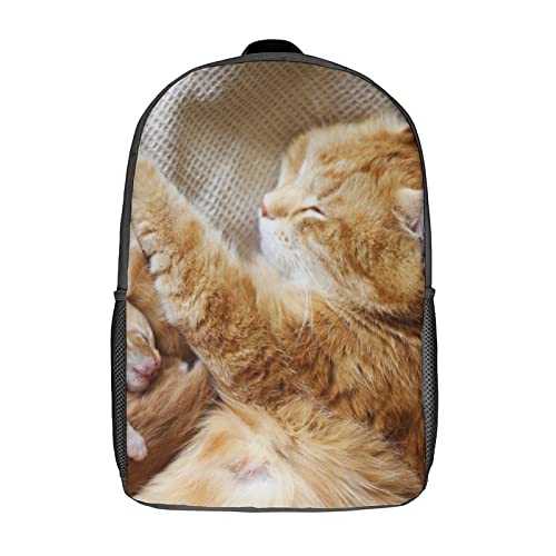 Cartable sac à dos pour adolescents avec motif chat imprimé 3D