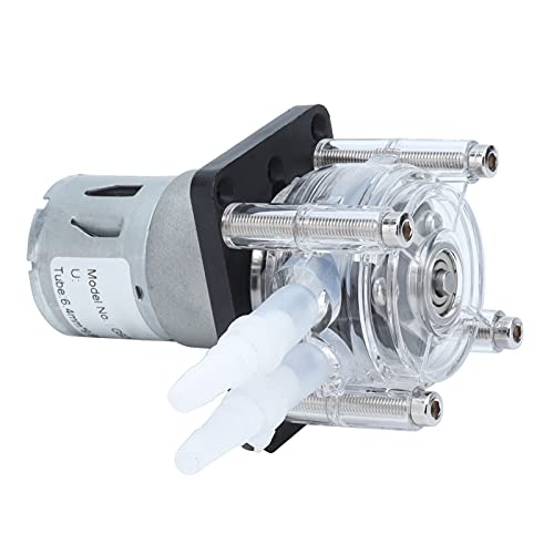 High Flows Peristaltic Pump, 500ml / min Peristaltic Liquid Pump Dosing Pump for Aquarium Lab Analytical, Ball Bearing Liquid Dosing Pump with Silicone Tube (24V)