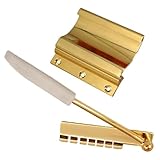 1set Short Verson Maestro Vibrola Vibrato Tremolo Bridge Arm Tailpiece Jazz Treble Bridge For SG LP Electric Guitar(Gold)
