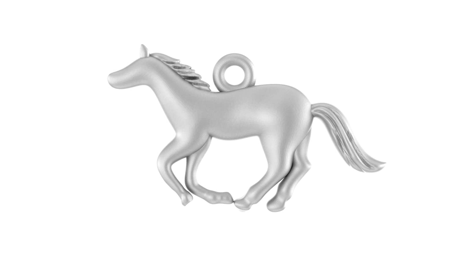 Akshat SapphireSterling Silver (92.5% purity) Strength Symbolic Horse Pendant for Men & Women Pure Silver Horse Locket to represent strength and power