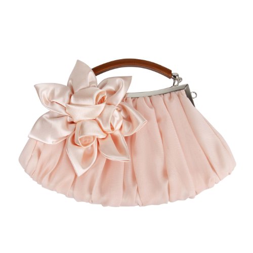 BMC Floral Embellish Sheer Chiffon Exterior Party Clutch-Evening Out Collection