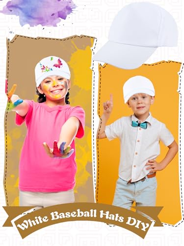 20 piezas gorras blancas ajustables para pintar miniatura 5