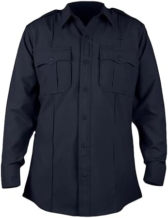 First Class 100% Polyester Long Sleeve Zippered Uniform Shirt