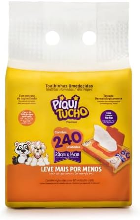 PROMOPACK PIQUITUCHO 4 PACOTES DE 60 UNIDAES CADA, TOTAL DE 240 T...