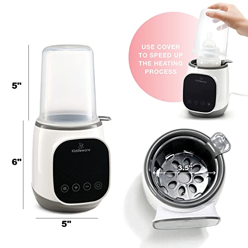 Plug-In Baby Bottle Warmer For Breastmilk - 5-In-1 Feeding Bottle Warmers For All Bottles, Food Jars, And Breastmilk Bags - Smart Accurate Temperature Control, Automatic Shut-Off Milk Warmer For Baby #TOP6