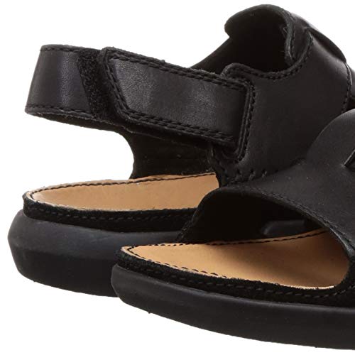 Clarks Men Black Leather Sandals6 UK/India (39.5 EU) (91261467717060