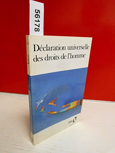 Declar Univ Des Droits [French] B00NB1AMLW Book Cover