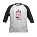 CafePress Monopoly Money On My Mind Baseball Jersey Kids Cotton Baseball Jersey, 3/4 Raglan Sleeve Shirt Black/White