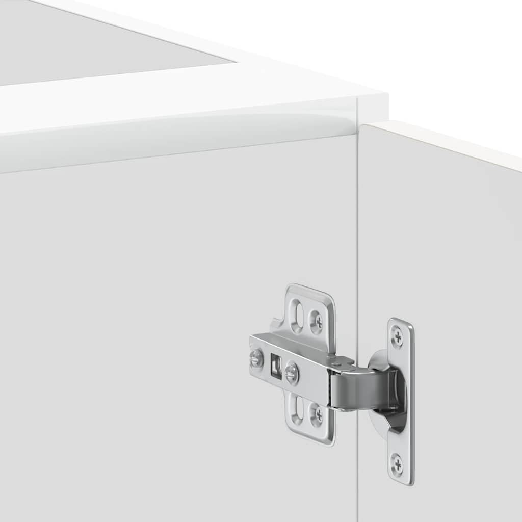 vidaXL Armoire de Cuisine Porto Blanc Bois d ingénierie