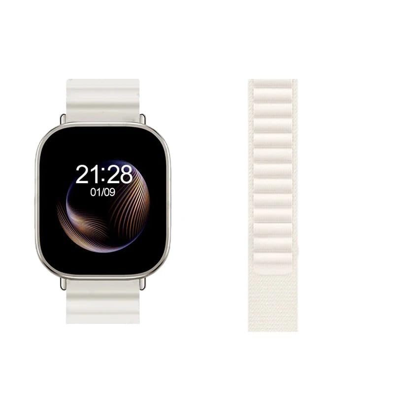Gerrit Reloj inteligente Hello 3 Plus AMOLED para hombre, NFC, brújula, 4 GB ROM, foto local, siempre en pantalla, reloj deportivo (correa blanca, 1 pieza A)