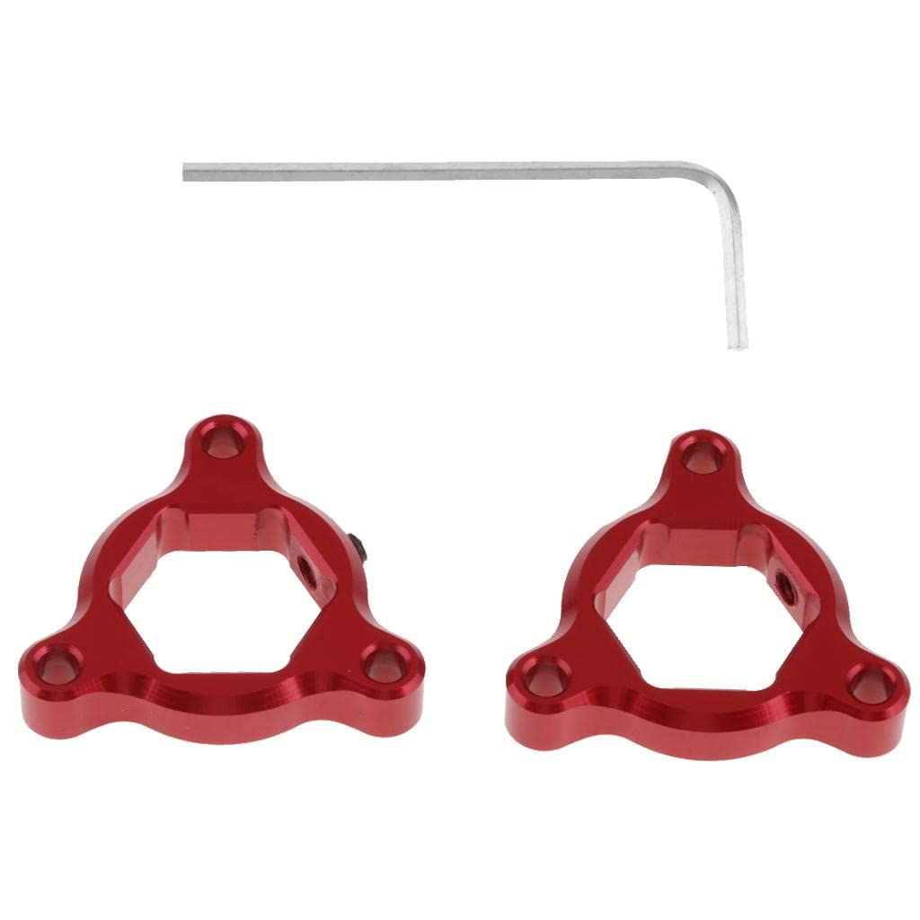 CALANDIS CNC Aluminum Motorcycle Front Suspension Fork Preload Adjusters 14Mm Red-image-23