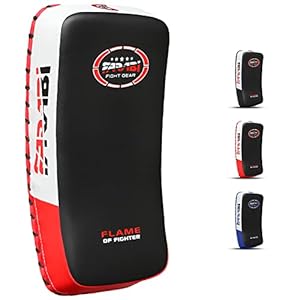 Farabi Sports Curved Kick Pad Rot (Einzelstück)