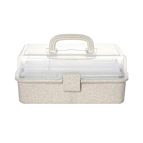 Image of 3-Tier First Aid Box, Portable Medicine Storage with Handle, Emergency Family Medical Organizer Container for Car, Home, School, Travel, Camping, Hiking
