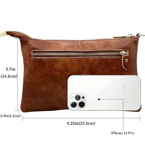 Image of Beurlike Leather Wristlet Wallet Clutch Purses For Women Small Crossbody Phone Bags