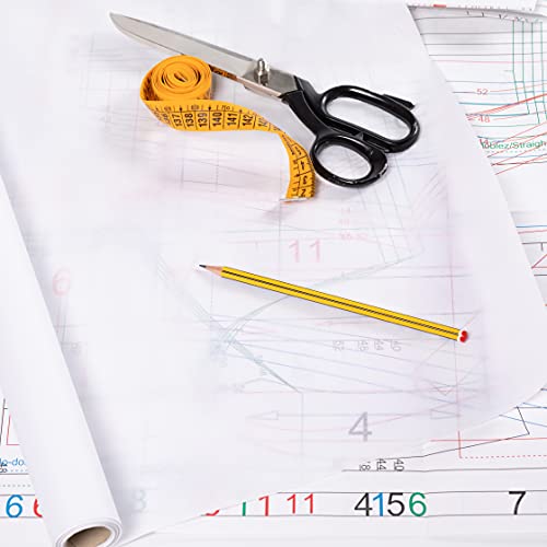 Miniatura 6 de Rollo De Papel Seda Blanco. 92cm X 100m. Ideal Para Calcar Patrones, Papel Trasparente Y Resistente, Con Gramaje 20gr. Manualidades, Envolver, Etc.. 100 Metros