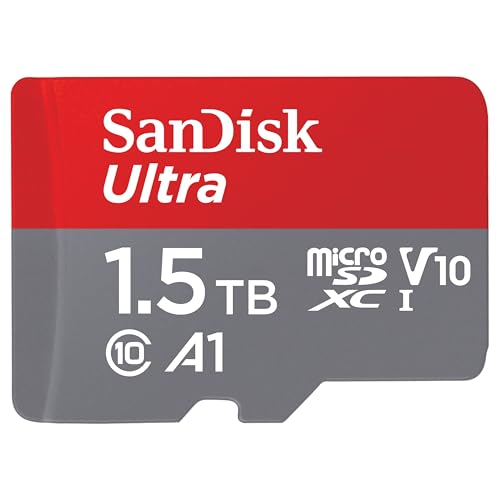 Image of SanDisk Ultra microSDXC UHS-I Memory Card, 1.5TB, Up to 150MB /s