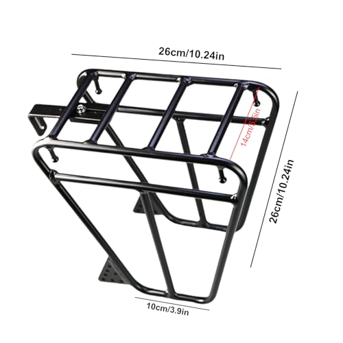 Porte-bagages avant de vélo en acier solide réglable pour VTT