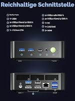 GMKtec K17 AI Mini PC Intel Core Ultra 5 226V up to 4.5GHz 16GB LPDDR5X 1TB SSD 97 Tops AI Intel Arc 130V Dual M.2 Gen5+Gen4 up to 16TB USB4 8K Triple Display WiFi 6E Compact Desktop – Ansicht 7