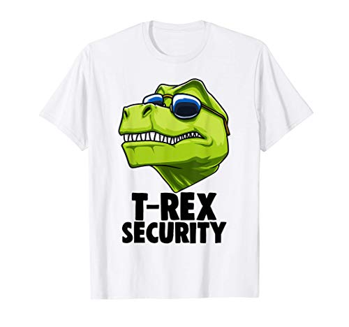 Protected By T-Rex Security Tee Shirts Funny Dinosaurus Love Maglietta