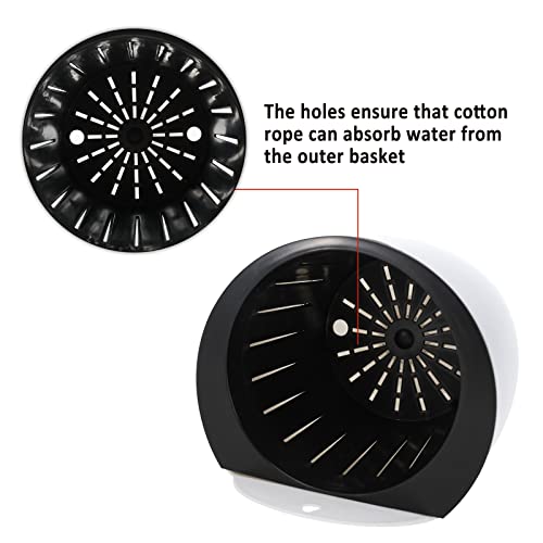 Potlimepan 7 Pack 7" Self Watering Hanging Planters, Wall Mounted Hanging Pot With 7 Hooks,Suitable For Plants Flowers Indoor Outdoor #TOP2