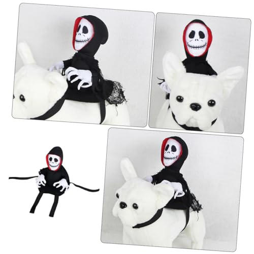 Disfraz capa Halloween para perros y gatos negro S miniatura 6