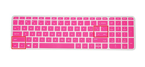 Pcprofessional Hot Pink Ultra Thin Silicone Gel Keyboard Cover For Hp M6-P*** M6-W*** Series Keyboard Protector, M6-P013Dx M6-W010Dx M6-W102Dx M6-W010Dx (Please Compare Keyboard Layout And Model) #TOP1