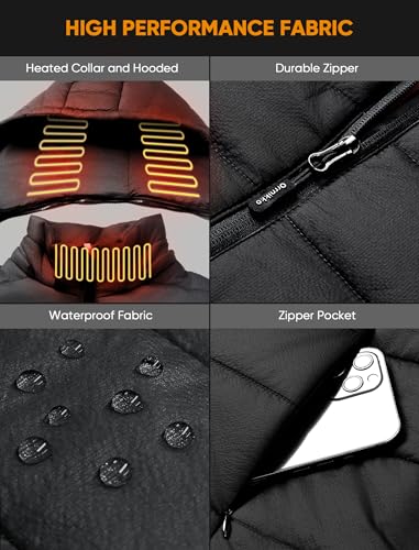 Image of [2025 All-New Heated Vest Women - Detachable Heated Hood, With 7.4V 16000mAh Battery Pack, Womens Heated Vest