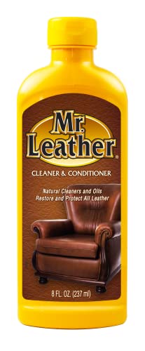 Mr. Leather Cleaner and Conditioner - Leather Conditioner to Shine & Protect â€“ Leather Protector Liquid â€“ Use as Sofa Cleaner, Boot Cleaner, or Furniture Cleaner (8 oz)