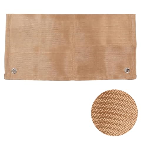 Flammhemmendes Tuch, Fiberglas-Decke, feuerfestes Tuch, Wärmeisolierende, feuerfeste Faserdecke für Campinggrill im Freien(50 ∗ 50 cm)