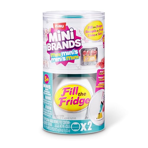 Image of Mini Brands ZURU Fill The Fridge Mini Minis Series 1 (2 Capsules), Collectable Miniature Toy, Blind Packaging, Mini Replica, Collectors from 8 Years