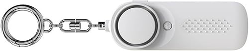 Miniatura 10 de Alarma de defensa de persona con luz LED intermitente de 130 dB con luz intermitente ABS, dispositivo de alerta seguro, pequeño para todas las