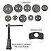 OEMTOOLS 27111 Disc Brake Tool Set, Front and Rear Brake Piston Tool, 11 Adapters Included for Use with Most Cars, Forces or Rotates Pistons into Calipers