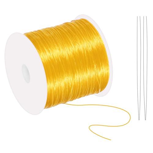 Corde elastique pour bracelets dorée 0.8 mm fil extensible bijoux - 2
