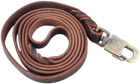 Jiawu Sturdy Dog Training Leash Made of Leather for Medium Large Dogs Walking and Training - 2