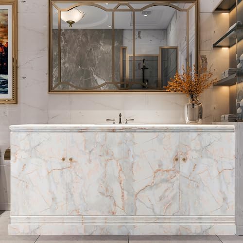 Papier peint effet marbre pour relooker une table basse ou une crédence de cuisine