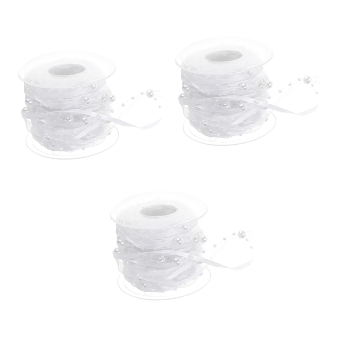 SHINEOFI 3rollen Blumenband Mit Perlen Dekoratives Hochzeitsband Weiß Für -bouquets Und Festlichkeiten Für Hochzeiten Und Festliche Anlässe Langlebig Und Vielseitig Einsetzbar