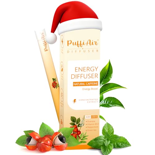 PUFFIAIR Energy Herbal Diffuser Pen - Caffeine Diffuser for Energy Boost