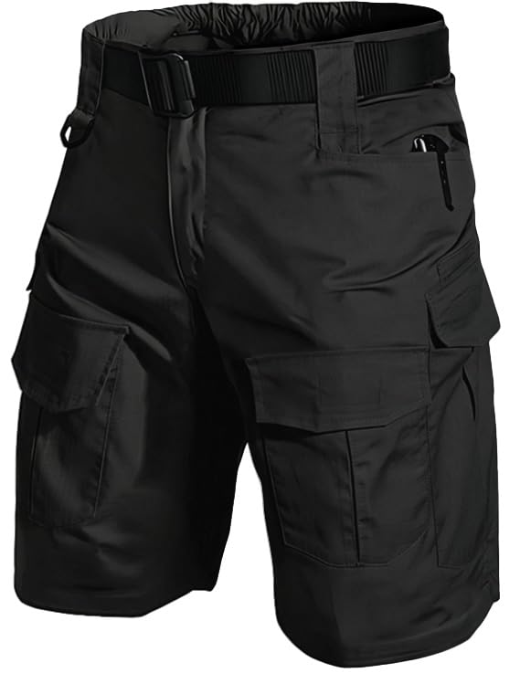 CLOAKA Kurze Hosen Herren Wasserdicht Stretch Cargo Shorts mit Multi Taschen Wandershorts Sommer Outdoor Camping Arbeitshosen Männer Kurz