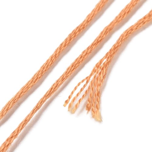 Image of FASHEWELRY 70 Yards Handmade Polyester Embroidery Floss Crewel Cross Stitch Threads 0.5mm 6-Ply Embroidery Thread Bulk for Beginners Adult DIY Sewing Knitting Supplies (Coconut Brown)