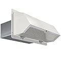 Wall Vent Cap for Microwave Vent Range Hood Exhaust Vent Hood Kitchen Vent,Wall Cap Exhaust Vent Cover Exterior Microwave Stove Vent for 3-1/4"x10" Rectangular Duct for Range Hood Bath Vent Fan,White