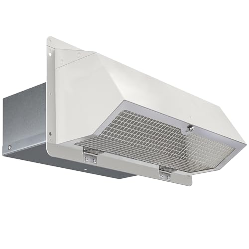 Wall Cap for Microwave Vent Range Exhaust Vent Hood Kitchen Vent,Wall Vent Cap Exhaust Vent Cover Exterior Microwave Stove Vent for 3-1/4