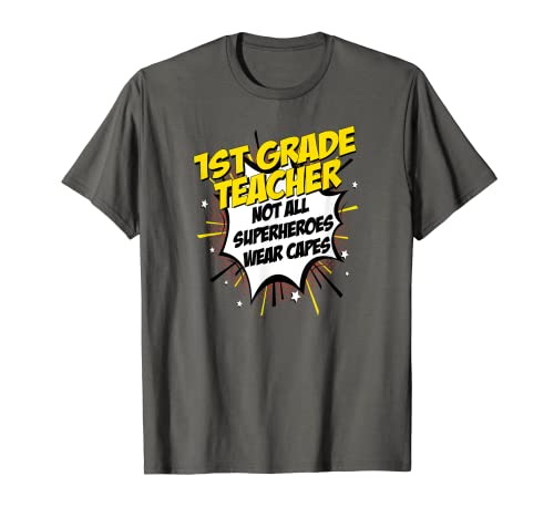 T-shirt humoristique de super-héros pour enseignant de première année - Idée cadeau T-Shirt