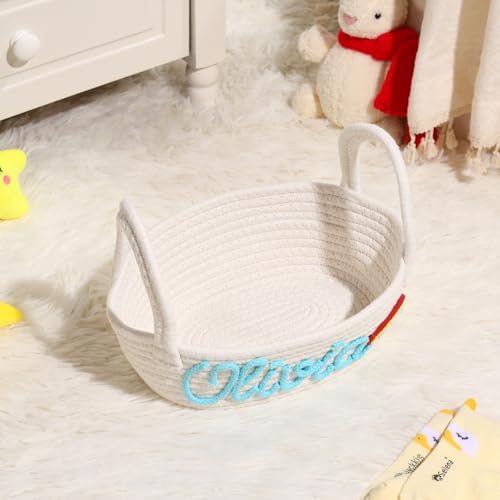 Panier de rangement personnalisé en coton pour stopper le désordre