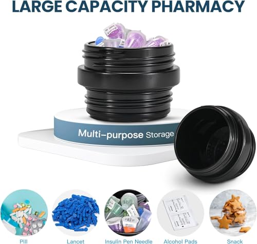 Image of [Upgraded] CareVego 20H-24H Jumbo Insulin Cooler Travel Case, 4-7 Pens Medication Travel Case Insulin Pens and Diabetic Supplies Storage