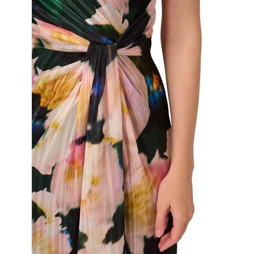 Image of Adrianna Papell One Shoulder Chiffon Gown