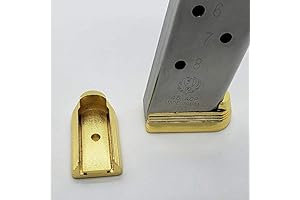 2 X 1911 Magazine Plate 45ACP 8 Round Metal Base Pad Gold Plated