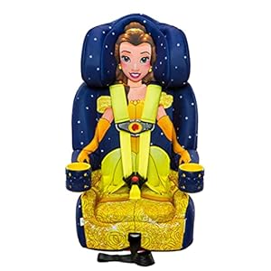 KidsEmbrace 2-in-1 Harness Booster Car Seat, Disney Princess Belle