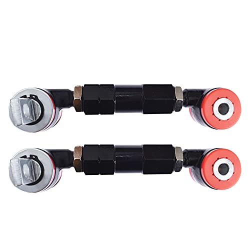 Image of 2-Pack Black Adjustable Racing Rear Suspension Camber Control Arms Kit Replacement for 1998-2000 Civic /1990-2001 Integra